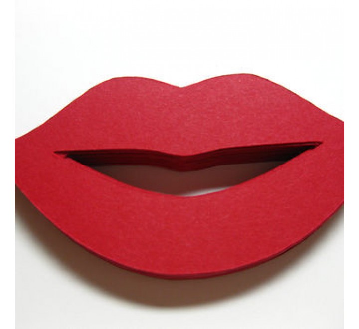 Die Cut Lips Tags Die Cut Lips Tags