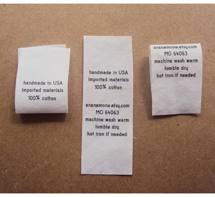Custom Standard Fold Over Tags Custom Standard Fold Over Tags