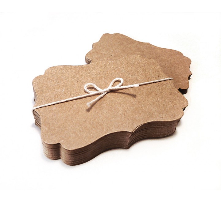 Die Cut Elegant Rounded Tags Die Cut Elegant Rounded Tags