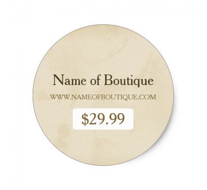 Round Boutique Tags Round Boutique Tags