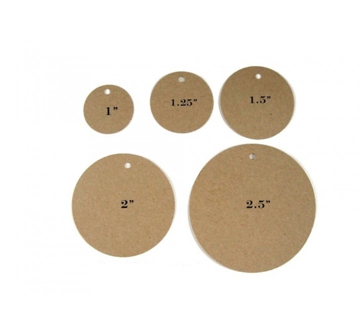Round Standard Fold Over Tags Round Standard Fold Over Tags
